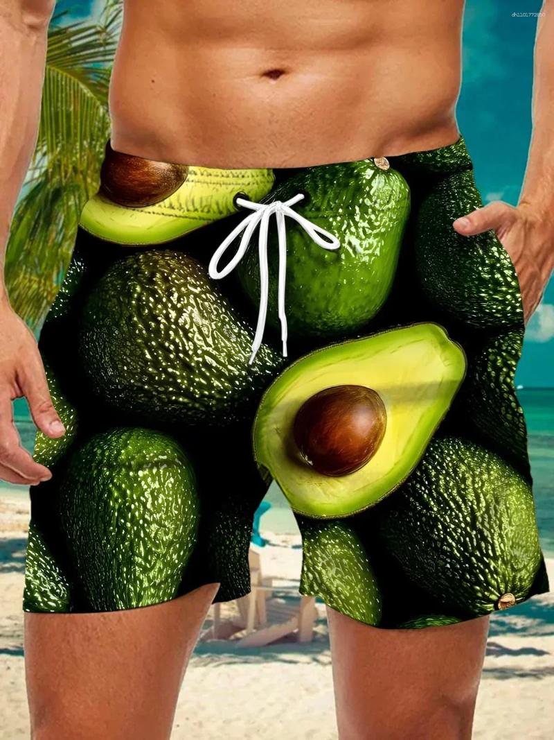 Funny 3D Vegetable Fruit Print Boardshorts Unisex For Men & Young Adults Quick Dry Loose Fit Casual Daily Summer Shorts