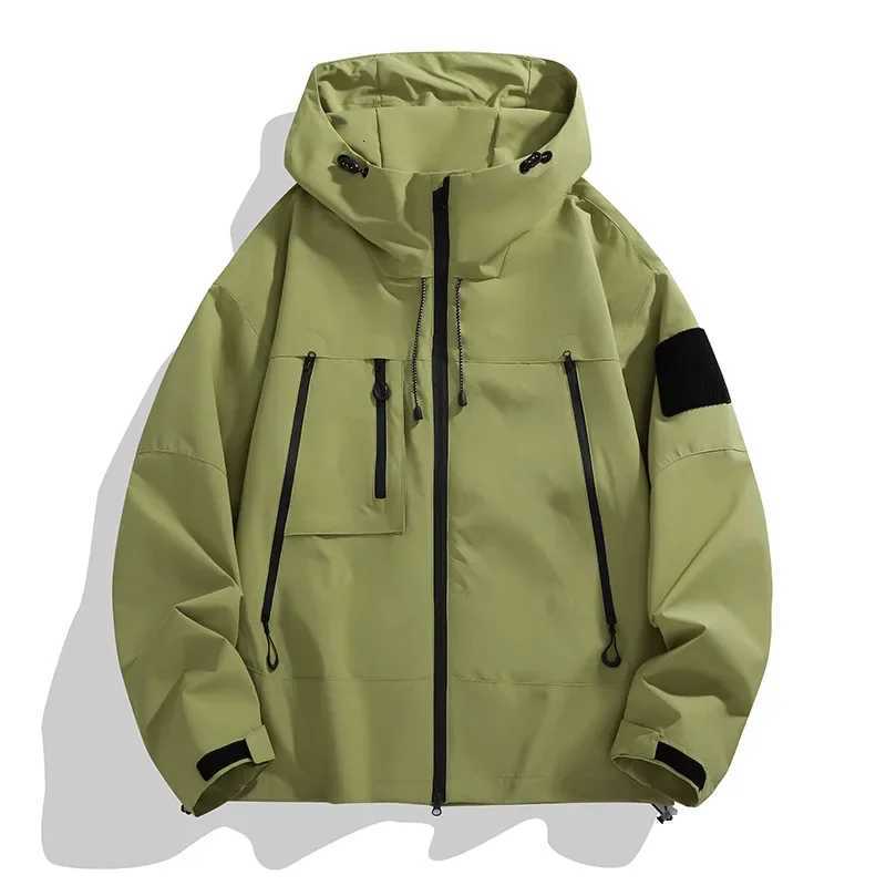 Outdoor Jackets Hoodies 2026 Men Multi Pocket Jacket Windproof Waterproof Breathable Durable Hooded Coat Outdoor Climbing Camping Hiking Jackets Q26