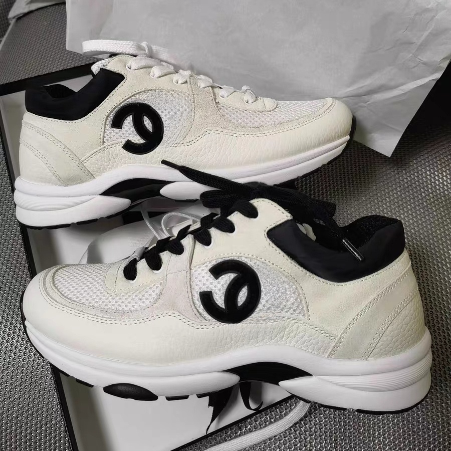 Designer CC Women Sneakers Casual Trainer cc Metallic Chunky Golden Silver Black White Luxury Style Mesh Suede Platform Running Shoes