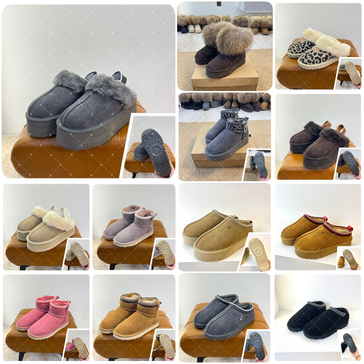 Designer Goldenstar Evelina Clog Slippers Clogs Hi Slides Dad Sandal 1:1 Golden star Beacher Boots ULTRA Sheepskin Classic household shoes size35-45