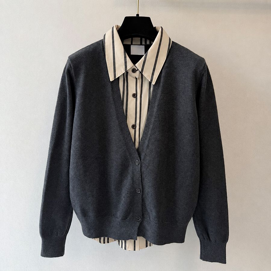 Designer Sweaters Stripes Cardigan Women Classic Cardigan Letter Knitting Fashion Long Sleeve Women High End Jacquard Cardigan Knitting Sweaters Coa