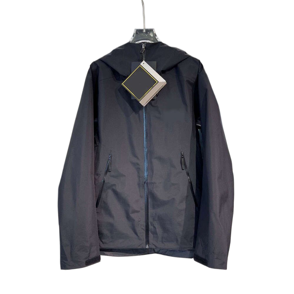 Men's 3 Layer Waterproof Breathable Hooded Jacket Full Zip Outdoor Coat For Hiking Trekking Mountain Camping Cold Weather Men Jacket Three Laye
