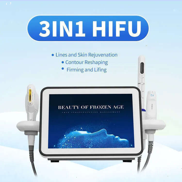 Advanced 3 In 1 HIFU Skin Tightening Wrinkle Removal Machine Professional Face & Body Contouring Smas Vmax Anti-Aging Vaginal Tightening Machin