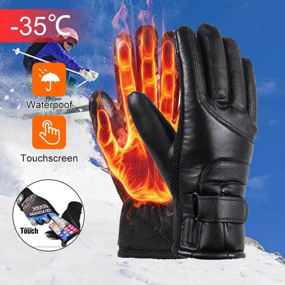 2026 Ski Mitts Gloves 2022 Winter Heated USB Electric Waterproof Windproof Touch Screen Outdoor Powered Heating For Men * Wo Free Shipping T1