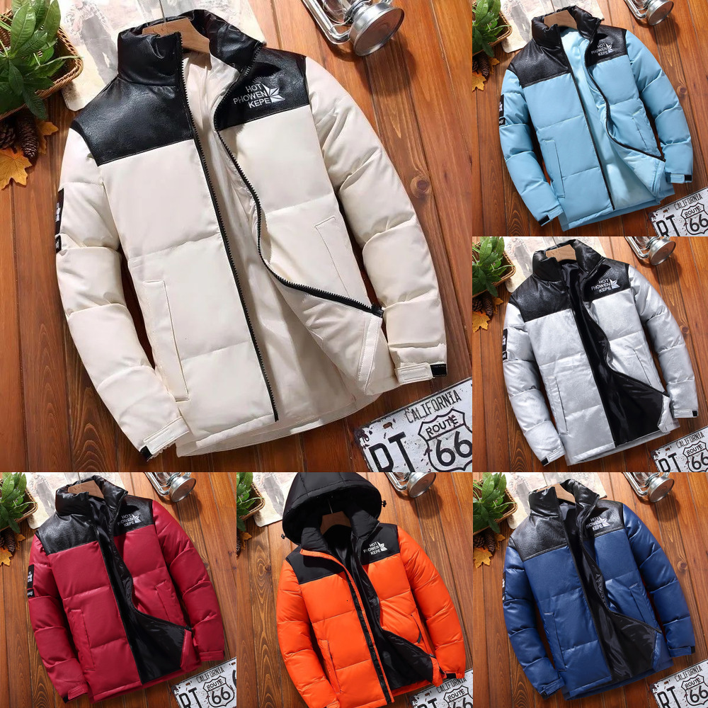 Men's Down Warm Black Waterproof Jackets Man Coats Plus Size Men Parkas Puffer Mens Bubble Padded Solid Detachable Hat b5