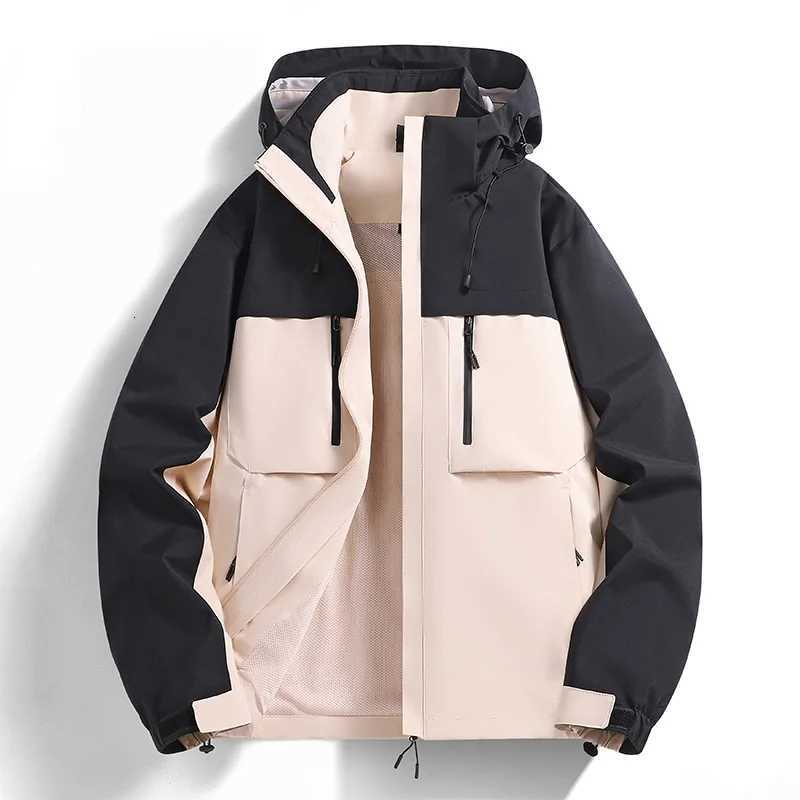 Outdoor Jackets Hoodies Korean Women's Autumn Spring Hiking Jacket Unisex Waterproof Windbreaker Outdoor Camping Jacket Men Windproof Rain Coat