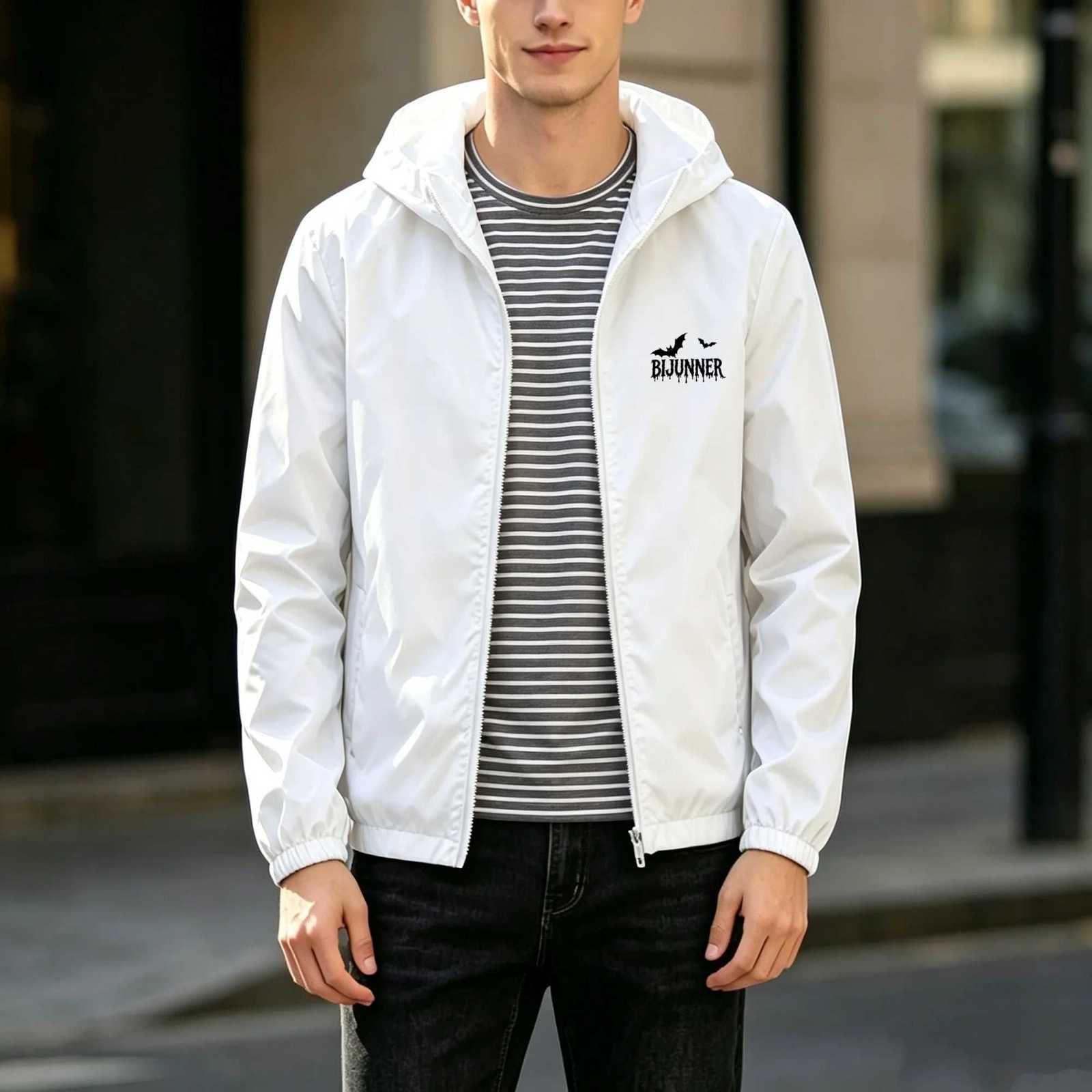 Outdoor Jackets Hoodies New Hiking Hooded Jackets Zip Up Slim Outdoors Lightweight Wear-resistant Thin Windproof Clothing Casual Coats Men Spring Au