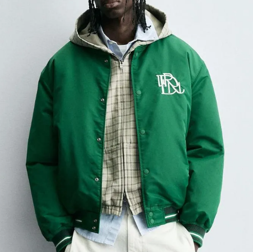 Designer Hommes Hiver Couleur Bloc Brodé Col De Baseball Matelassé Veste Rembourrée Épais Coupe-Vent Casual Lâche Couple Manteau Vêtements D'exté