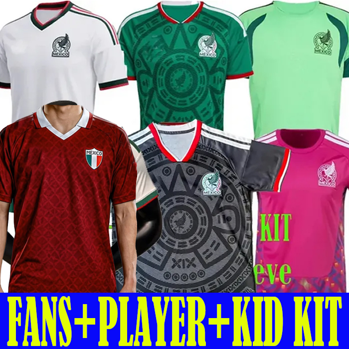 fans player version 2025 2026 2027 Mexico soccer jersey 26 27 home away third short long football shirt sets Men women kids full kit MEXICAN special