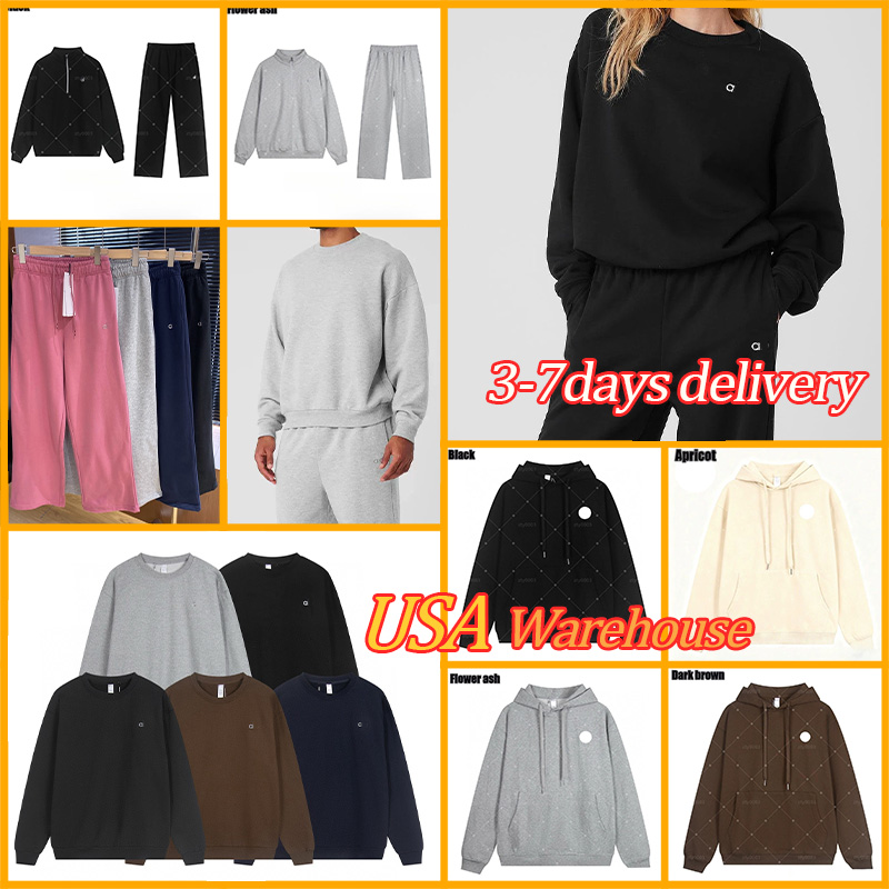 Mens Womens Yoga Outfit Hoodie Sweatshirt Round Neck Pullover Loose Long Sleeve Top Quality New Hot sale Zipper Coat Basic Suit Gym Tracksuit Hooded