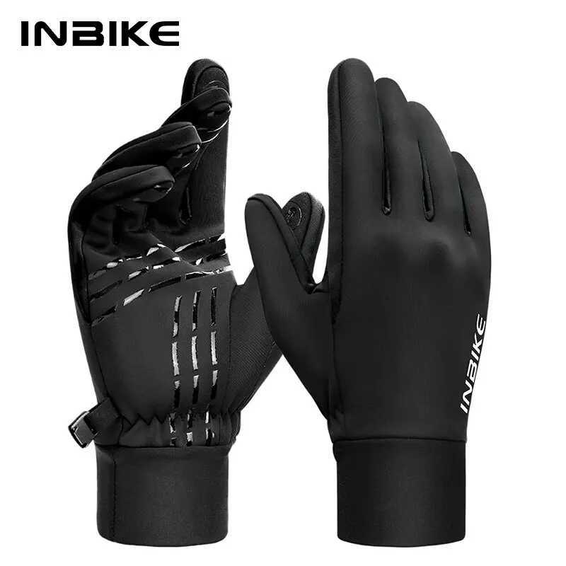 Sports Gloves INBIKE Winter Fleece Cycling Gloves Warm Biking Glove for Riding for Men Women Bicycle Gloves Waterproof Touchscreen Accessori Q261008