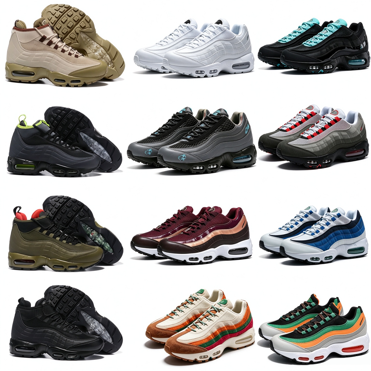 Top Quality boots Men 95s 95 Sneakerboot Winter High Top Sneakers Outdoor Athletic Cushioning Running Shoes Warm Platform Heel Size 40-46