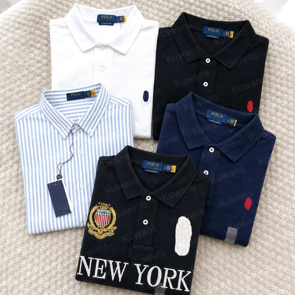Men Designer Polo Vintage Shirt oxford Shirts Top Quailty Sweater Outfit Knit Sweaters Sweatshirt Business Work Clothes Luxury Quarter Zip
