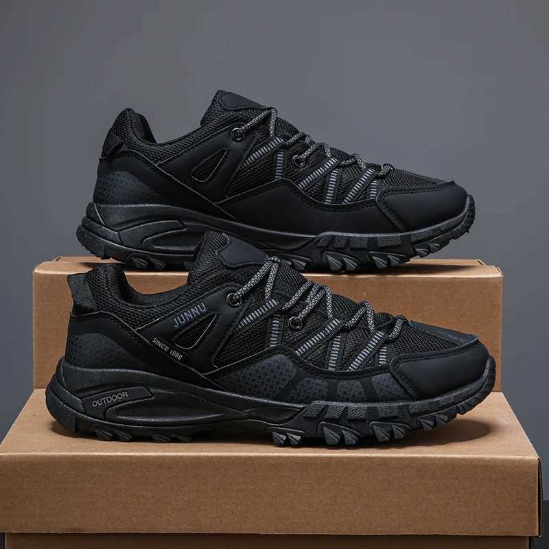 Outdoor Shoes Sandals MAIJIAKA Large Size Tactical Shoe Men New Hiking Shoes Outdoor Waterproof Sports Shoes Comfortable Leather Hiking Training Boo