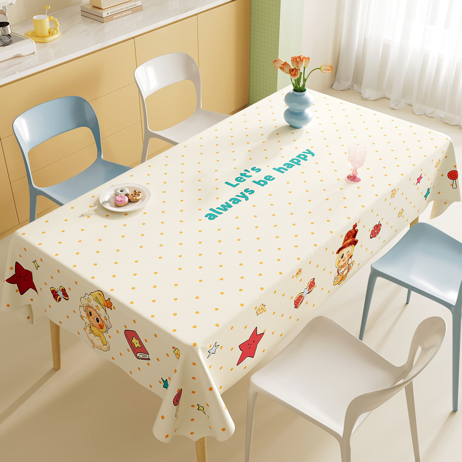 Nappe de Table carrée en lin uni, imperméable, résistante à l'huile et sans entretien, personnalisée, nouvelle collection YL-39313