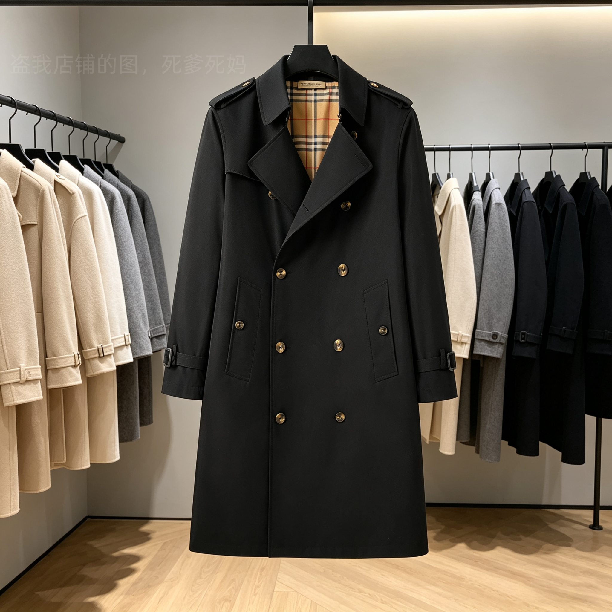 Men Long Trench Coat Classic Lapel Overcoat Multi Color Casual Street Hip Hop Jacket Travel Vacation Windproof Outerwear