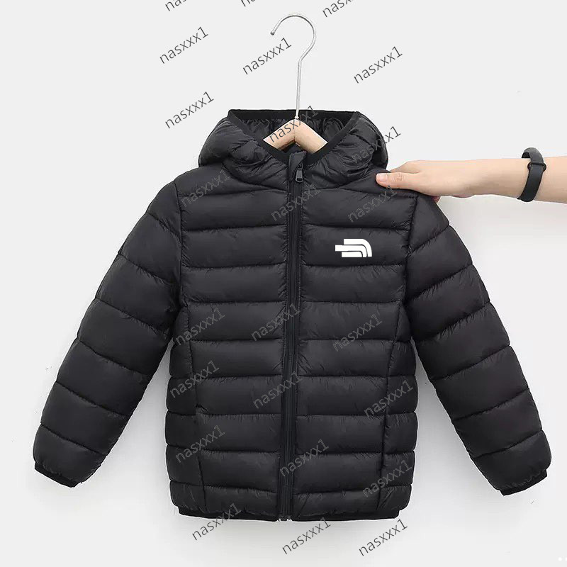 Enfants garçon léger noir doudoune automne hiver manteaux enfants fille chaud vêtements d'extérieur à capuche adolescents étudiants vêtements en