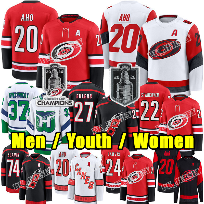 Carolina Hurricaness jersey hockey jersey Sebastian Aho Brandon Bussi Staal Jaccob Slavin Andrei Svechnikov Logan Stankoven K'Andre Miller N