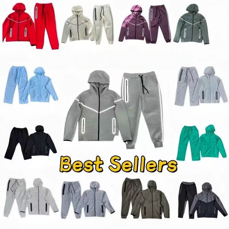 techfleece men tracksuit Reflective luminous tracksuit disigner Thermal fleece jogging womens Quick Drying pants Long sleeves Jacket Breathable Spor