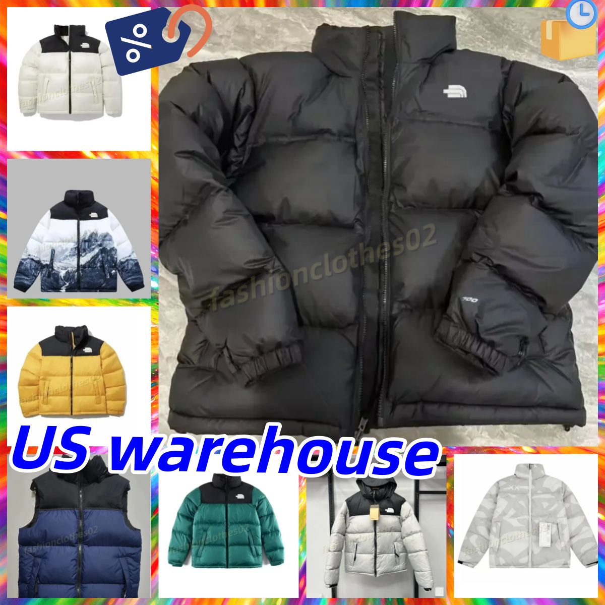 700 Opgevuld ontwerper pufferjack unisex jas piek paars lange mouw rits winter bovenkleding heren dames windbestendig gezicht pufferjack voor dageli