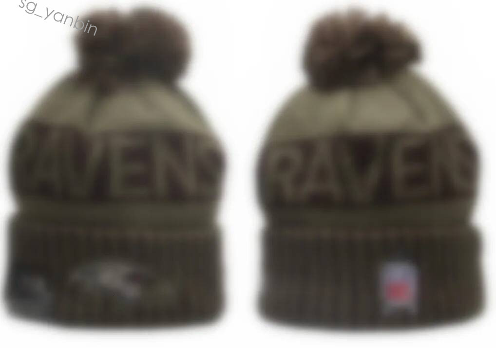 2026 Luxury Designer beanie men Cuffed Pom Ravens Beanies Super Champions Bowl Bobble Hats Sport Knit Hat bonnet winter outing warm knitted craft