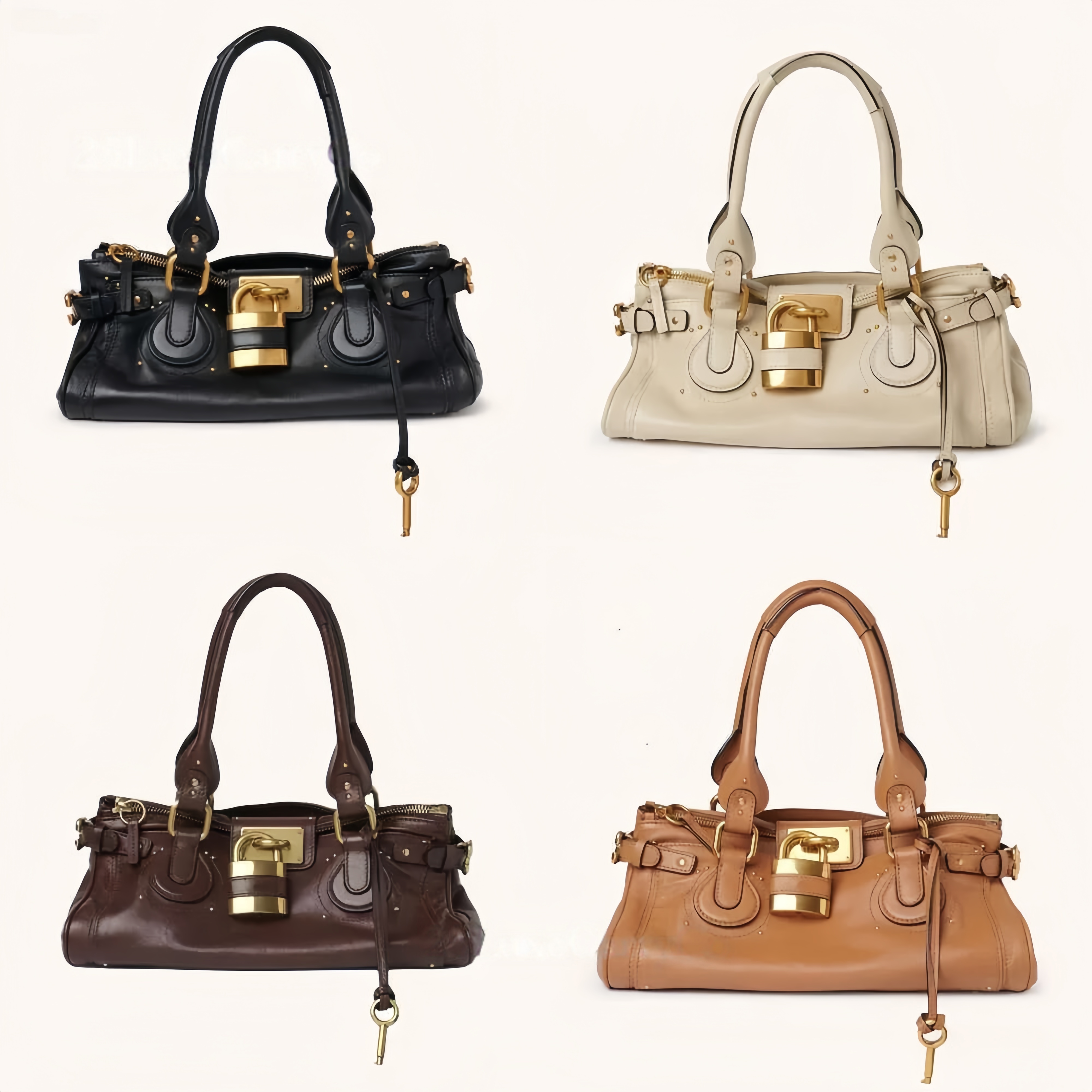 Paddington bag Designer bag Luxury bag Shoulder Bag purse woman new design Grain leather Paddington bag new fashion handbag Retro Lock Head Bag Hand