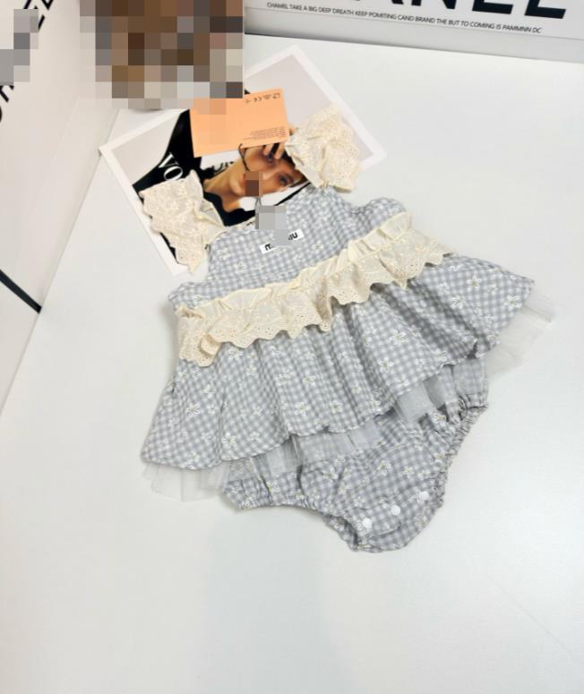 Brand Designer Baby jumpsuit pure cotton summer thin clothing solid color baby girl designer clothes casual toddler sleeveless romper boys kids body