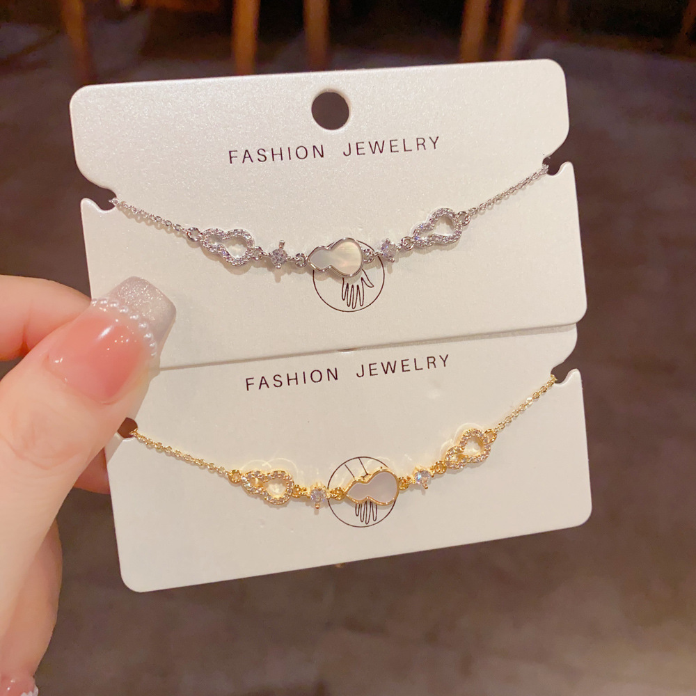 Bracelet gourde en Zircon à la mode, exquis de style japonais et coréen, accessoire de luxe Chic pour femmes