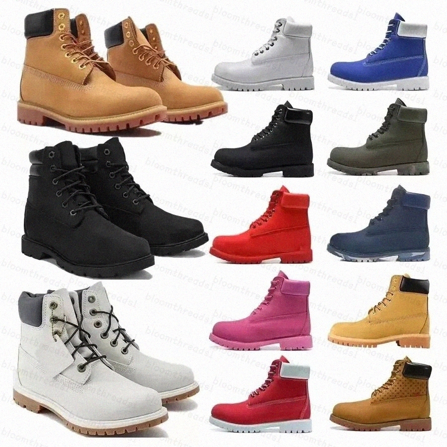 Designer Outdoors for Mens Waterproof Boot Classic Martin Shoes cowboyboots Rhubarb Red Blue Black Camo Military Pink Hiking motorcycle si boot