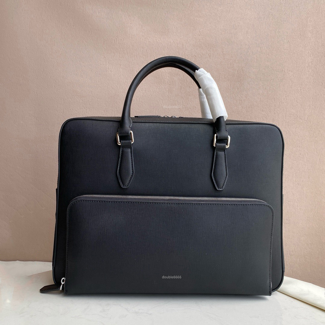 designer Man cowhide Briefcase luxury business Laptop bag genuine leather briefcase computer handbags formal Shoulder bag Crossbody Messenger bag Wo