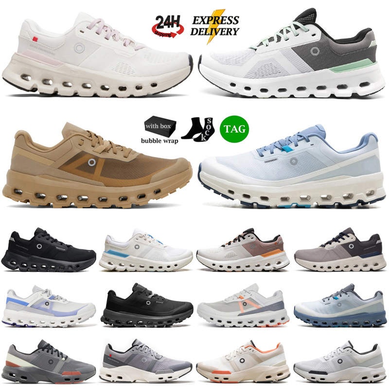With Box Designer OC Running Shoes Cloudrunners 2 Vista Surfer Next Mens Womens Black White Grey Blue Brown Pink Outdoor Sports Trainers Jogging Ten
