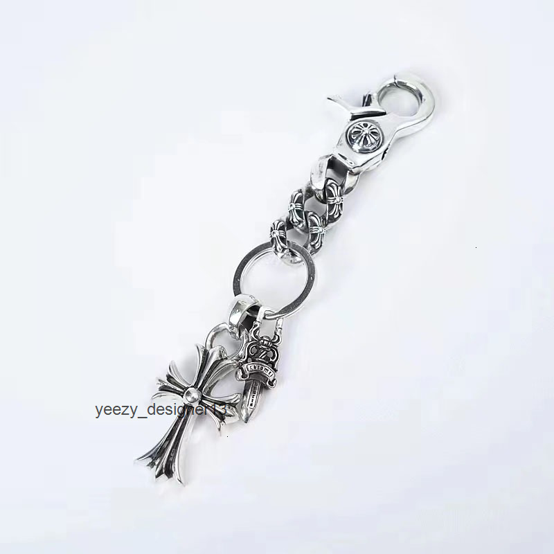 designer key rings luxury jewelry for men women gold silver woman cross sword keychain punk hip hop unis 7A1W chrime''chrome''cr