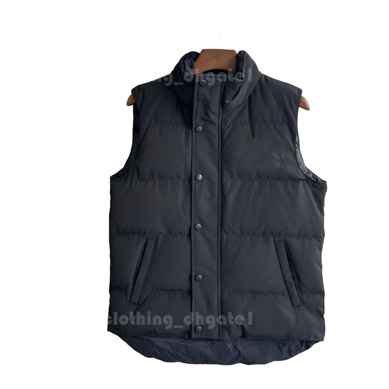 Men's gilet designer jacket vest luxury down woman vest feather filled material coat graphite gray black and white blue pop couple coat size