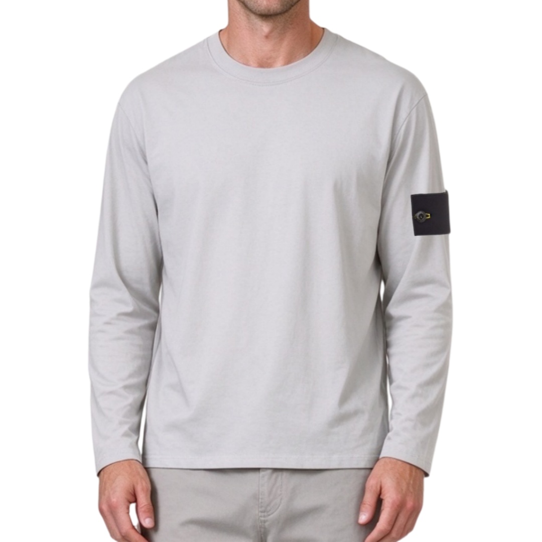 Designer Long Sleeve T-Shirt Men's TShirt Crew Neck Solid Color Cotton Classic stones TShirts luxury hoodies Lightweight Undershirt fashion Swe