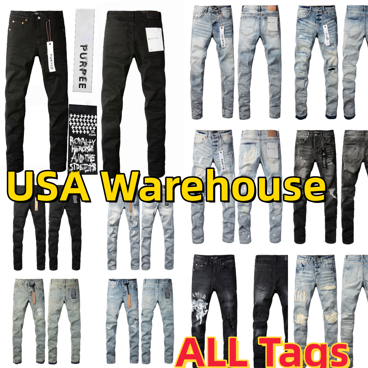 jeans pour hommes hommes violet jean baggy Designer jorts skinny hommes pantalons skinny noirs de haute qualité jeans droits brillants pantalons