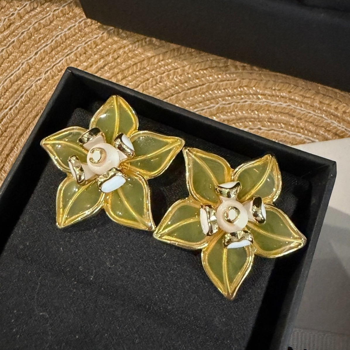 Boucles d'oreilles design lettres Stud bijoux marque de luxe boucle d'oreille femmes grandes perles boucles d'oreilles cristal strass boucle d'or