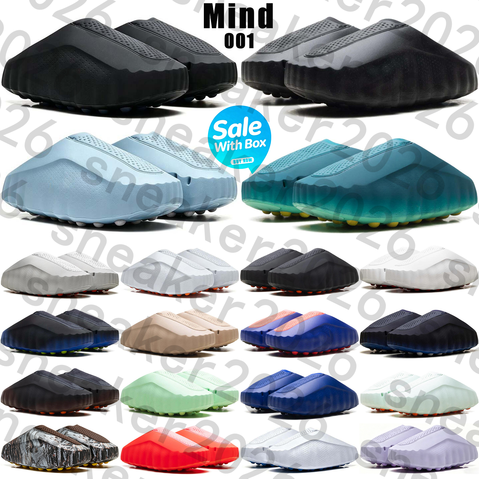 Free Shipping With Box Designer nocta mind 001slides 001s slides minds mules Fragment sandals clogs heels slippers sliders shoes sandles for mens wo