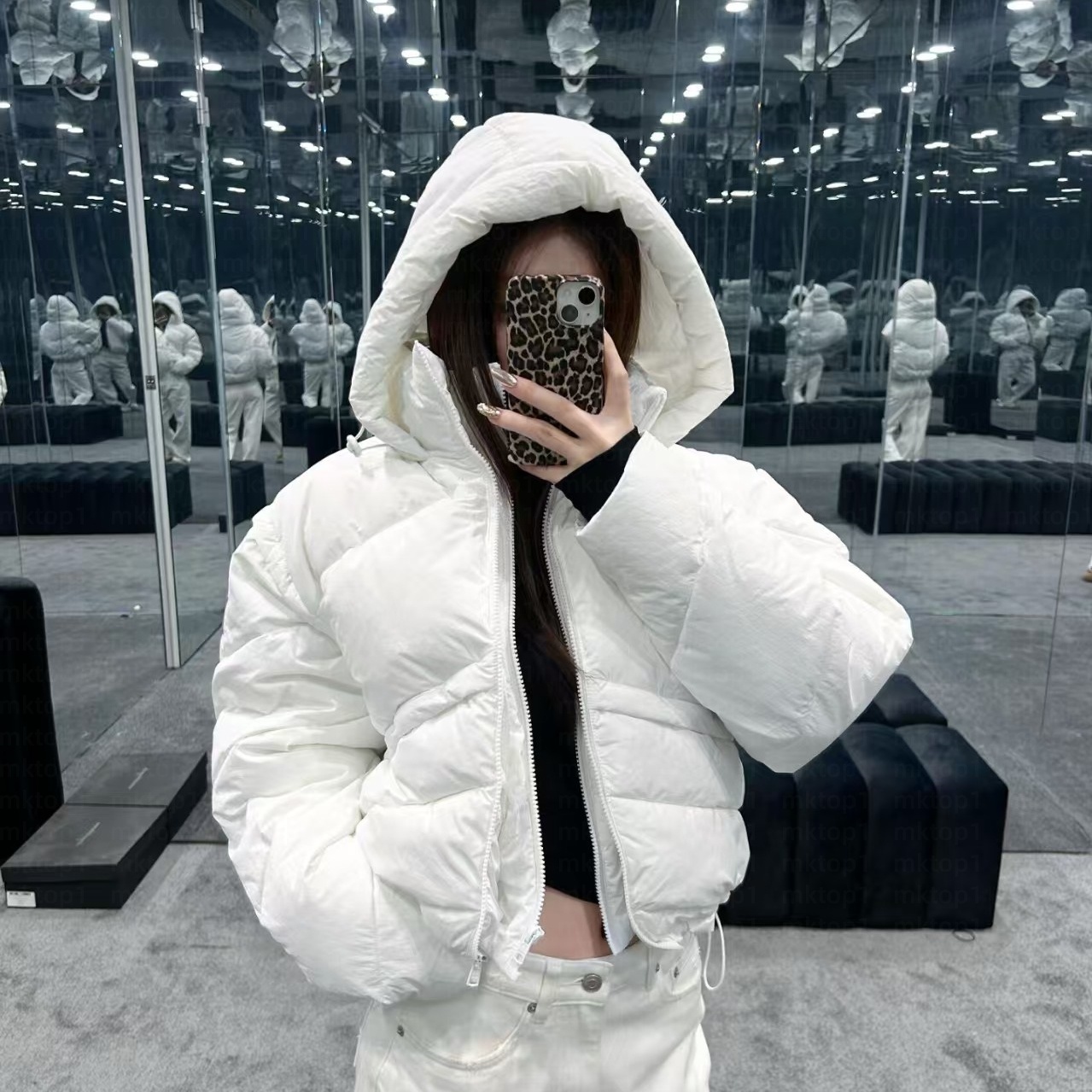 Women Puffer Jacket Yoga Winter Hoody Jackets Ladys Parker Letter Brand Designer Womens Down Jacket Cotton Outerwear Luxury Woman Cloths Thick Warm