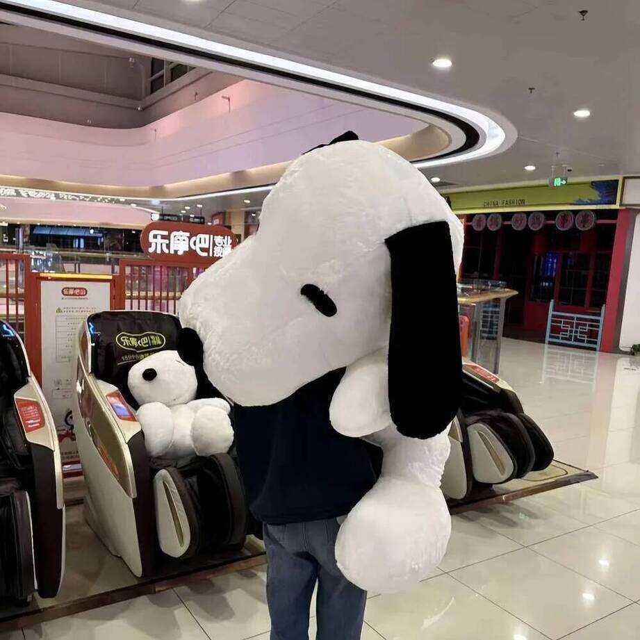 Cute Animal Stuffed Doll 40/60Cm Toy White Dog Peluche Soft Pillow Plush Doll Cartoon medium sitting cushion Animal Birthday Gift For Girlfriend Kid