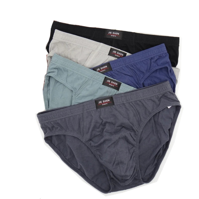 5PcsLot est 100 Cotton Mens Briefs Plus Size Men Underwear Panties 4XL5XL6XL Men's Breathable 260924