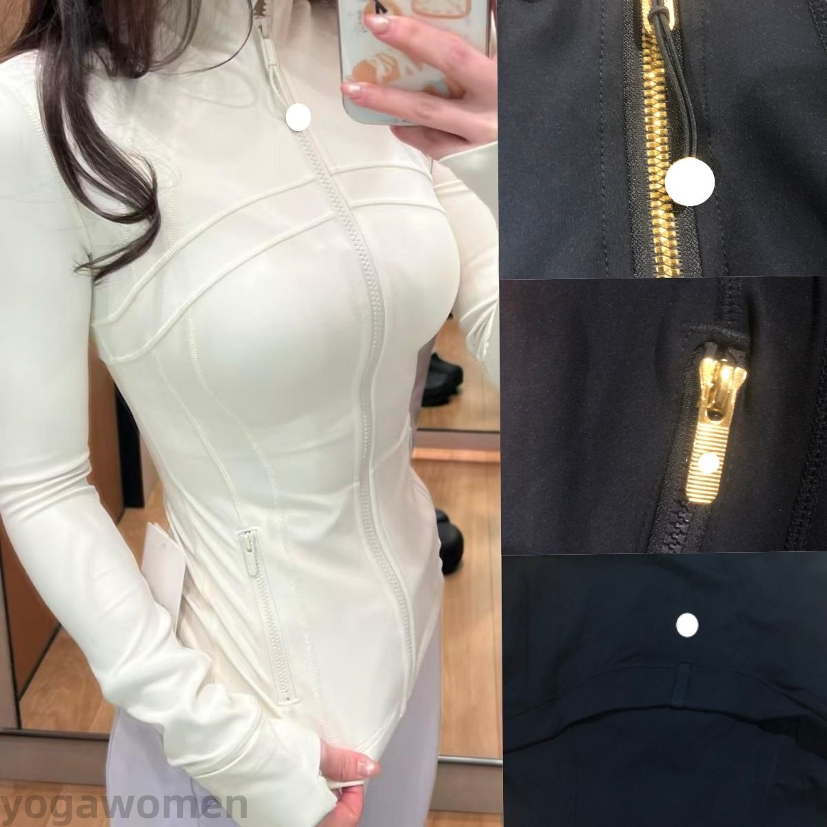2027 NEW 10A Workout luludefinejackets sets Yoga shorts Jacket Align High Waist Sports Suit close High waist Pants Running Long Sleeve leggings men