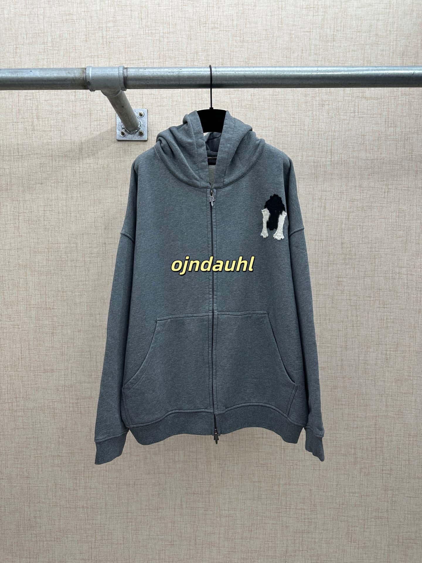 hoody hoodies designer men Embroidered Hooded Zip Up Jacket Vintage Cotton Hoodie Autumn Winter Long Sleeve Loose Sweatshirt 124