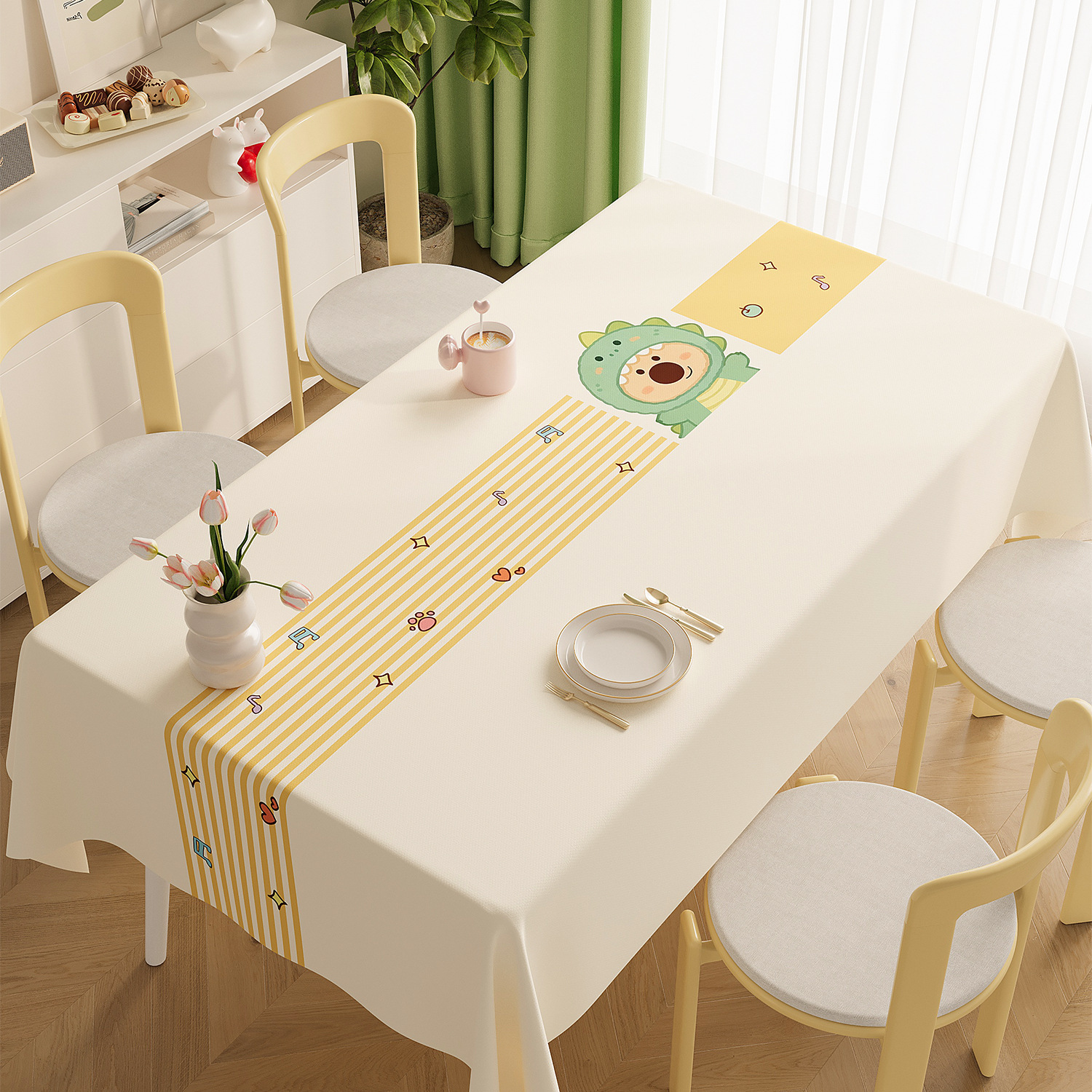 Nappe de Table carrée en lin uni, imperméable, résistante à l'huile et sans entretien, personnalisée, nouvelle collection YL-39316