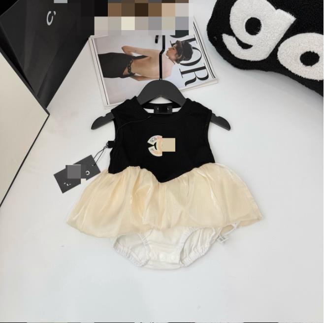 Brand Designer Baby jumpsuit pure cotton summer thin clothing solid color baby girl designer clothes casual toddler sleeveless romper boys kids body