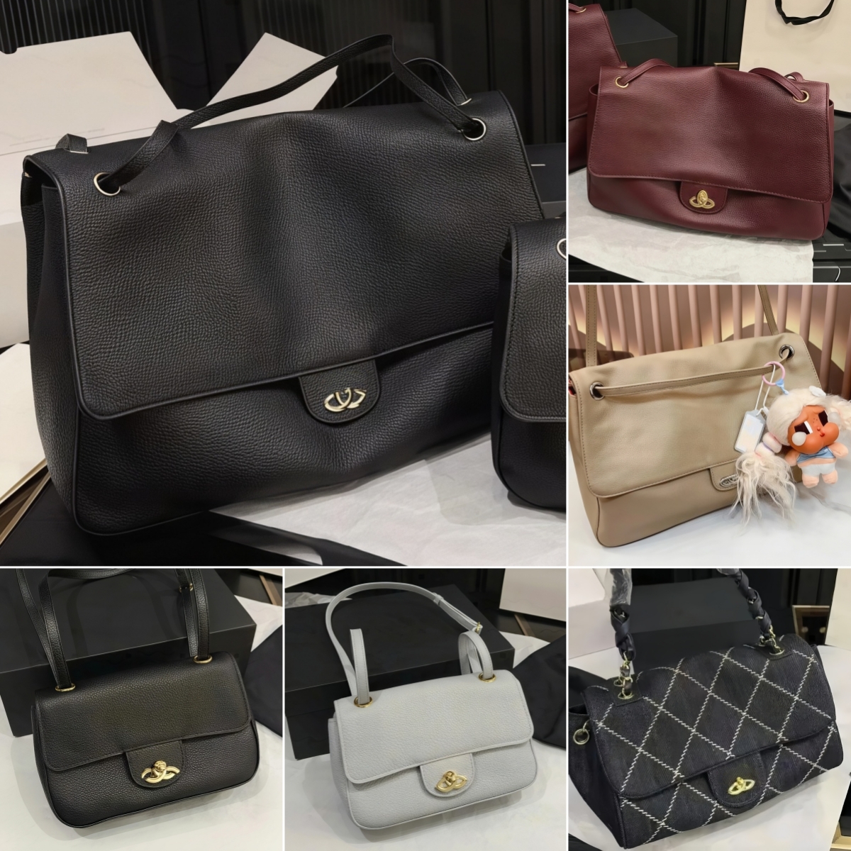 Maxi Flap bag Women Designer Maxi Shopping bag cowhide Grain shoulder bag Classic Flap Vintage Handbags Cowhide Leather Airport Tote Bag Luxury Blac