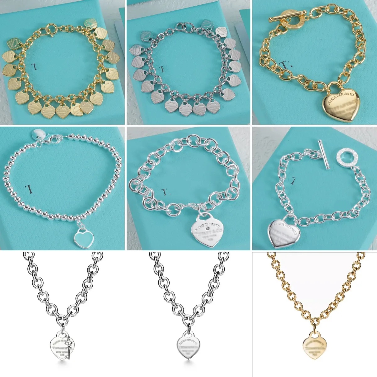 10A bracelet hot sale gold designer bracelet designer for women necklace Classic Blue Heart bracelets designer women braclet with box bracelets b