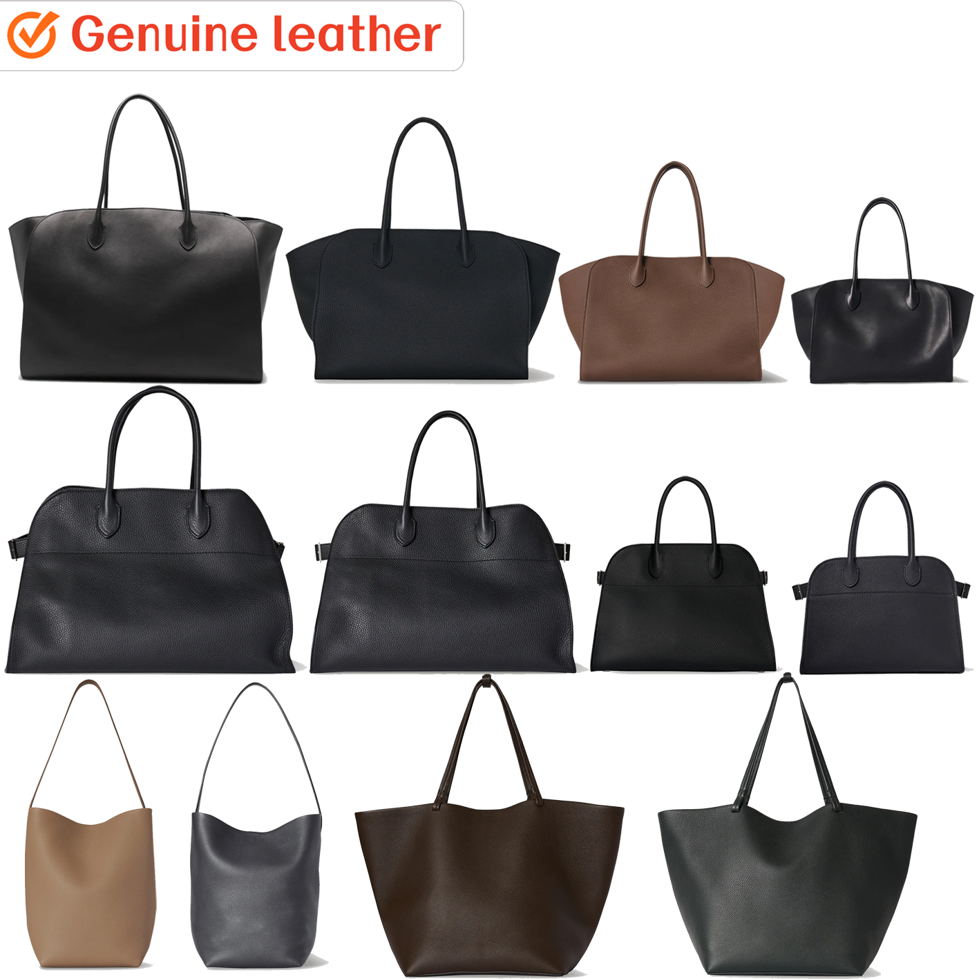leather Marlo 12 14 17 Margaux 10 12 15 17 Womens Luxury Designer bags large capacity Luxury bag Shoulder crossbody tote bag high quality fashion me