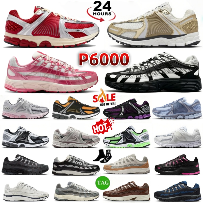 Chaussures de créateurs Chaussures de course pour hommes 5 Roam Nouveau P6000 Métallique Or Photon Poussière Rose Thunder Bleu Triple Noir Lin Ho