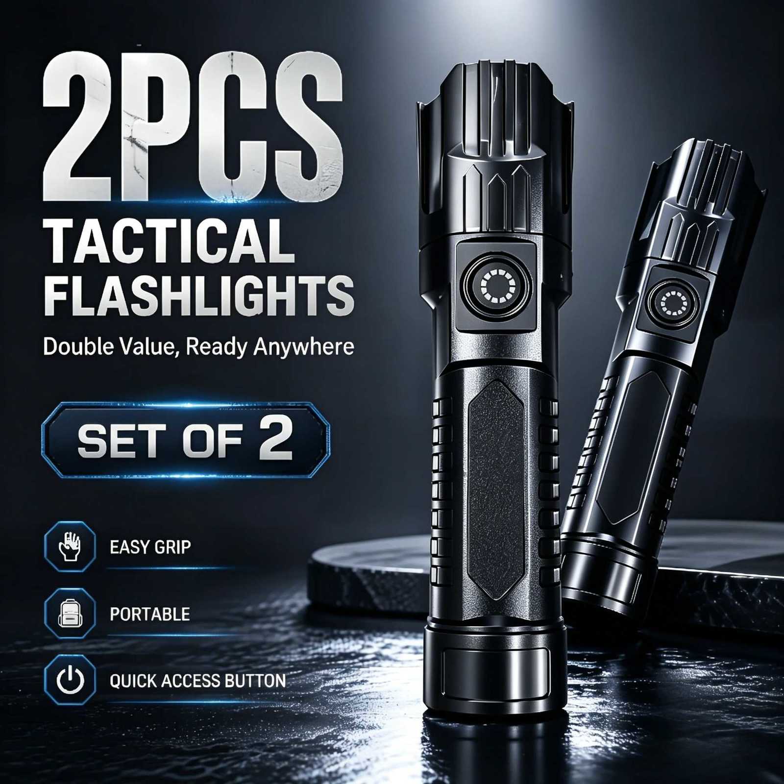 Torches Super Bright LED Flashlight Rechargeable Tactical Zoomable Torch Waterproof Search Light for Camping Emergency Hunting Cycling Q2610091