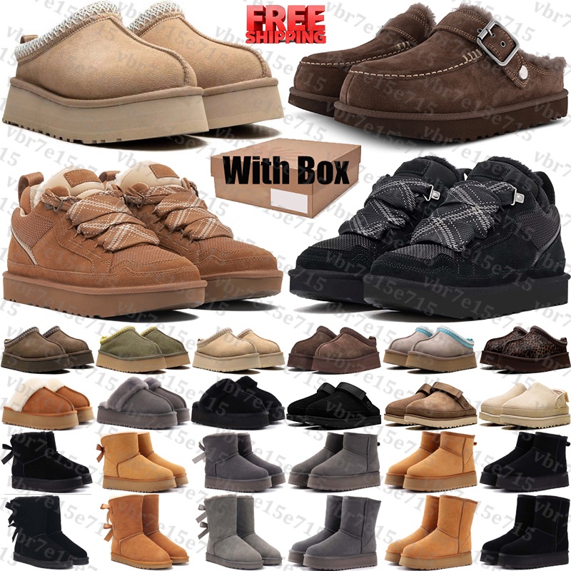 Free Shipping With Box Designer boots womens botte winter bottes booties Shoes tasman goldenstar evelina clogs slippers tazz for mens sneakers austr